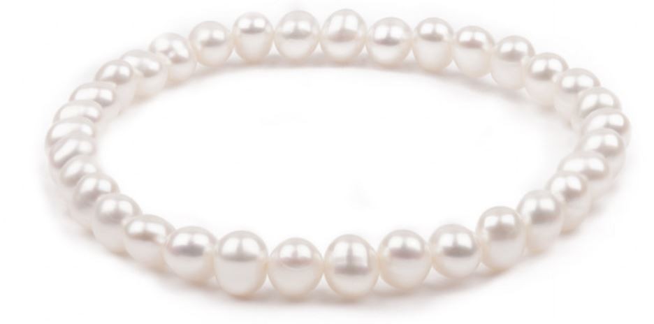Bracelet perle blanche